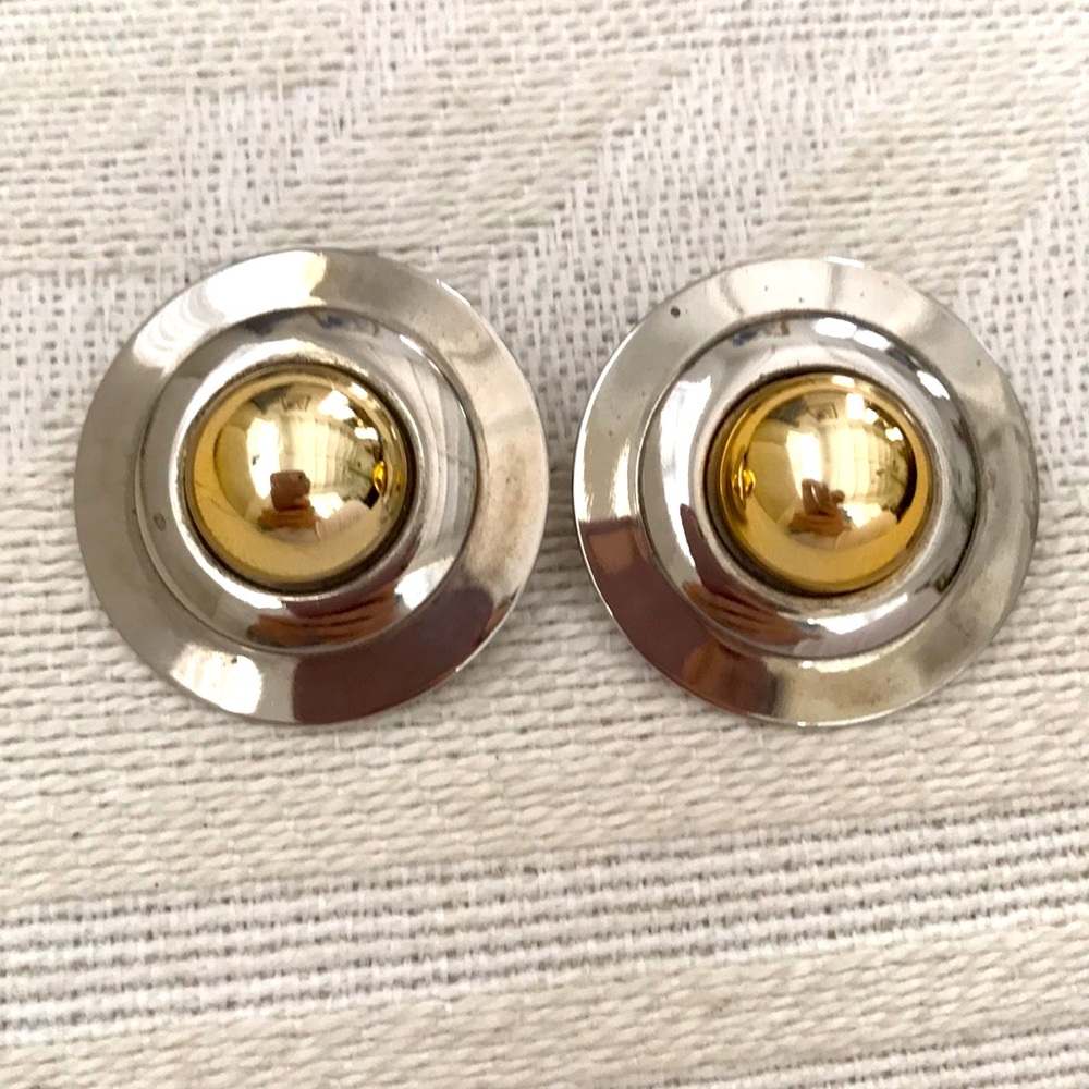 Two tone earrings